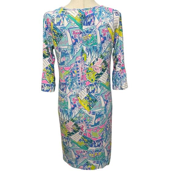 Lilly Pulitzer Women's Krysta Tunic Shift Dress Wish You Were Here size S Multi - Picture 6 of 15